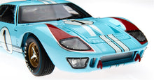 將圖片載入圖庫檢視器 1:18 1966 Gulf Blue Ford GT40 Le Mans Diecast