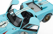 將圖片載入圖庫檢視器 1:18 1966 Gulf Blue Ford GT40 Le Mans Diecast