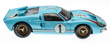 將圖片載入圖庫檢視器 1:18 1966 Gulf Blue Ford GT40 Le Mans Diecast