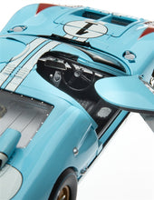 將圖片載入圖庫檢視器 1:18 1966 Gulf Blue Ford GT40 Le Mans Diecast
